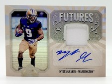 2019 Panini Legacy Futures Myles Gaskin RC Patch Auto Washington Huskies