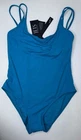 NWT LADIES JETS BY JESSIKA ALLEN DOUBLE STRAP CAPRI ONE PIECE SWIMSUIT SIZE 14