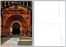 Postal Arco Románico Colegiata de Santillana del Mar España