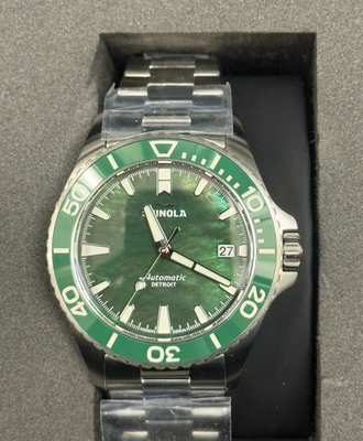 Shinola Monster Lake Ontario 39mm Green Dial Watch S0120484266 | eBay
