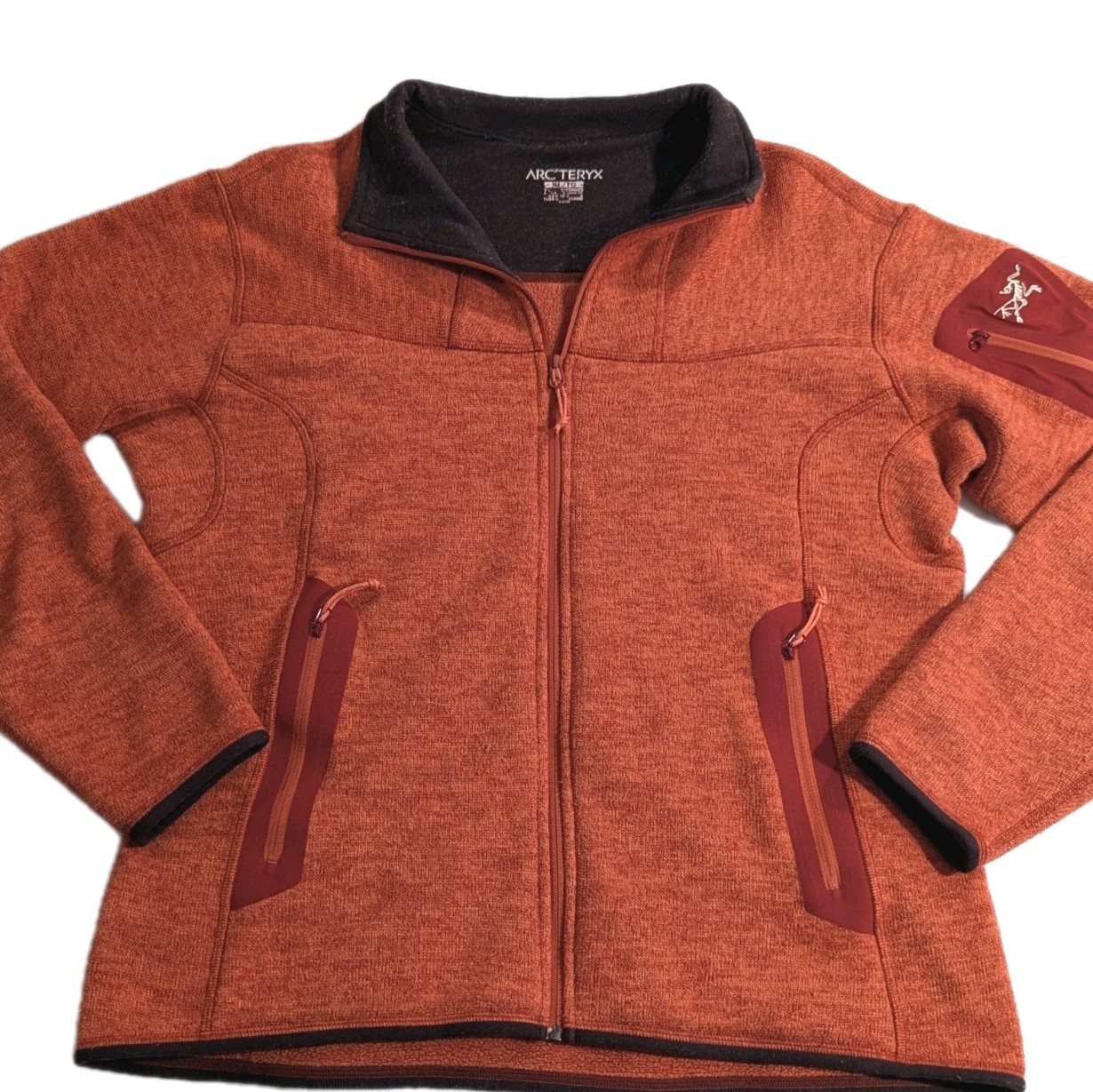 Arc'teryx Covert Cardigan - Womens Sz XL Polartec Full Zip Orange 