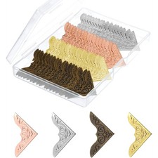 80 Stück Metall-Buchecken, Vintage-Eckenschutz Aus , Dekorativer Kante2637