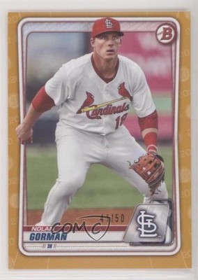 2020 Bowman Draft Gold Border 41/50 Nolan Gorman #BD-194 1kk