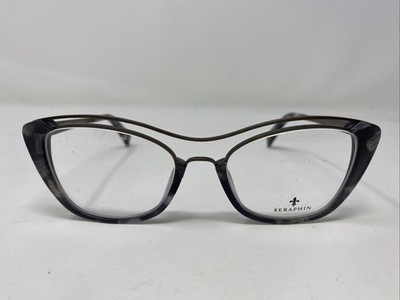 Seraphin Japan AVALON 8232 51-19-140 Gray Marble Full Rim Eyeglasses Frame MV54