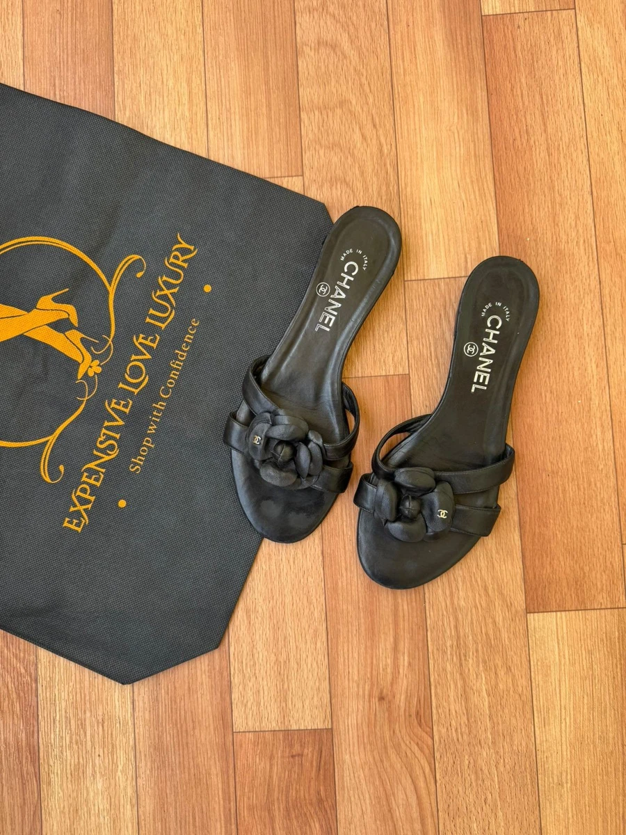 CHANEL Camellia 100% Leather Sandals for Women for sale | eBay