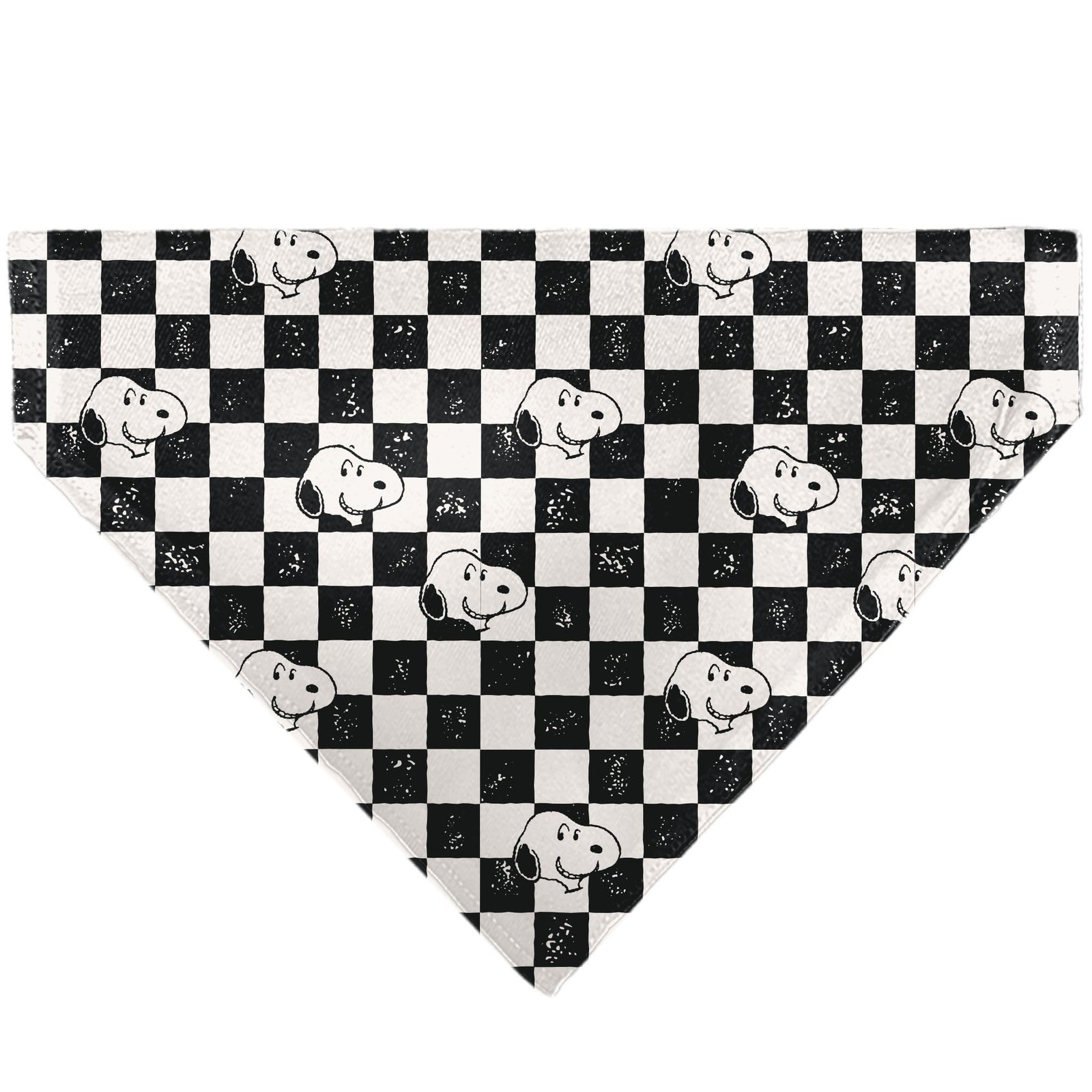Wallpapers Checers Peanuts Pet Bandana Peanuts Snoopy Smiling Face Checker Black White ...