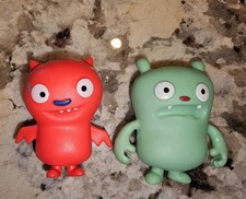 2 UglyDolls Mystery Bag Mini Figures: Green Jeero  Red Lucky Bat 2018 Hasbro