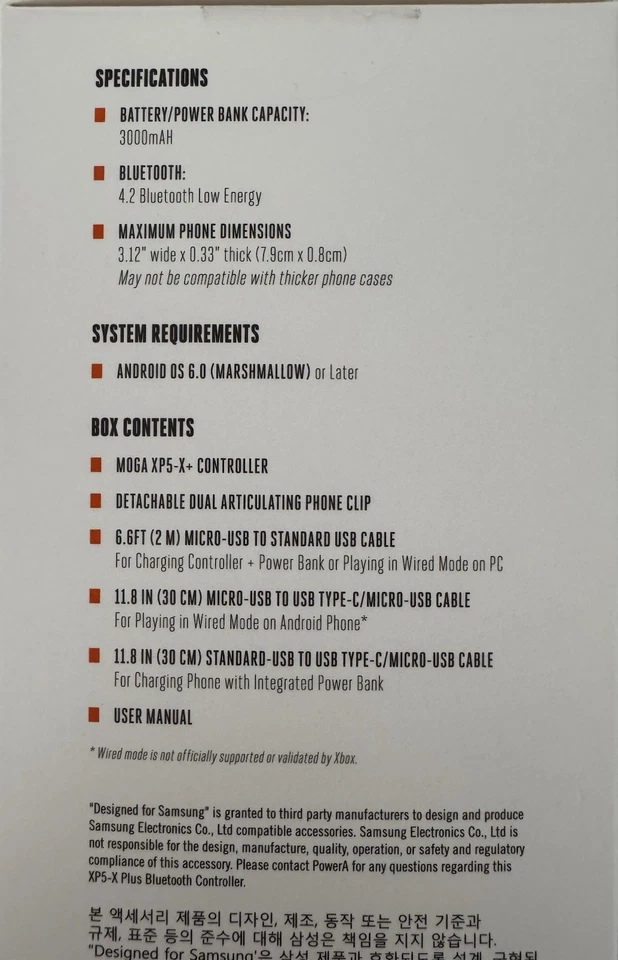 MOGA XP5-X Plus Bluetooth Controller for Android/Pc Black - Image 2 of 3