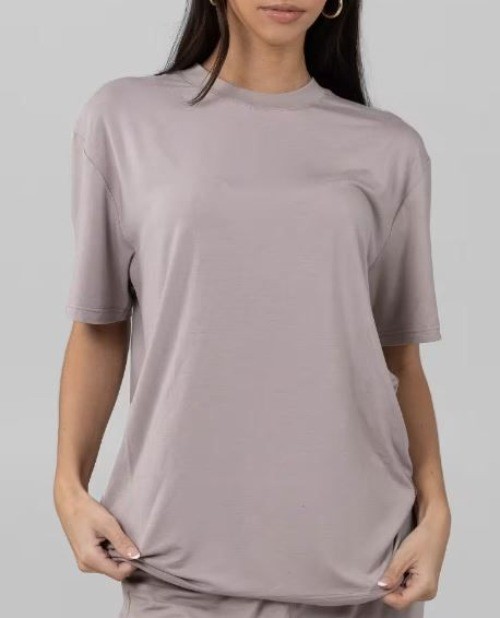 Comfrt Loungewear Cloud Tee Women Size XS NWT Oversized NWT Short Sleeve Crew