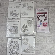 Lot of 7 Heartfelt Creations Pre Cut Stamps Die Scrapbooking Junk Journal Bundle