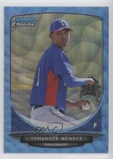 2013 Bowman Chrome Wrapper Redemption Blue Wave Refractor Yohander Mendez 0zt7