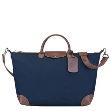 Longchamp Boxford L Weekender Reisetasche blau Canvas