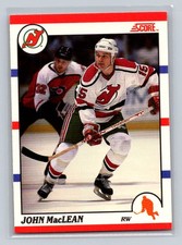 1990-91 Score Canadian #190 John MacLean New Jersey Devils