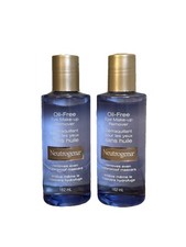 lot of 2 bottles - Neutrogena Oil-Free Eye Makeup Remover 5.5 fl.oz.