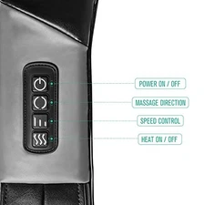 Nekteck LMS-801 Shiatsu Deep Kneading Massage Pillow with Heat, Car/Office Chair