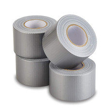 4 Rolls Mini Duct Tapes, Waterproof No Residue Pocket Size Gray Duct Tape for Tr