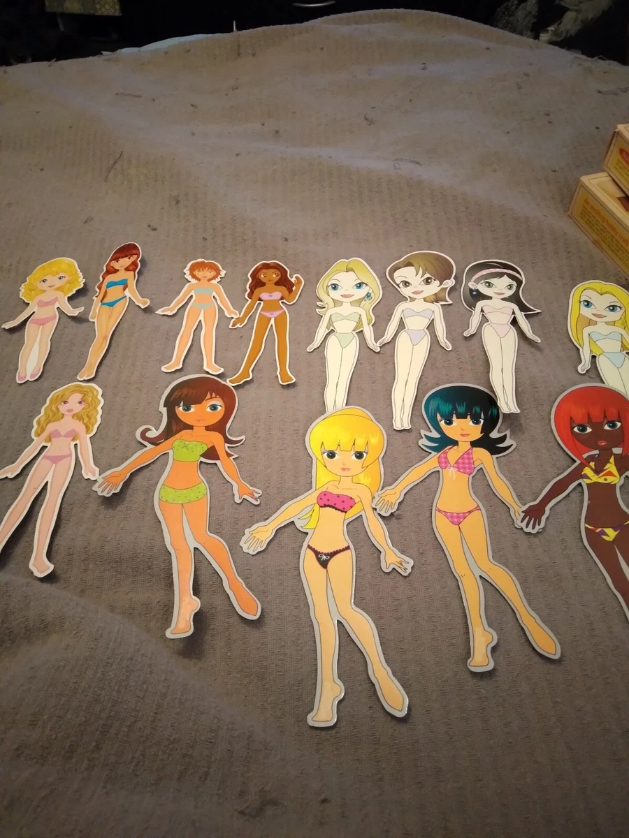 Large Lot Of Magnetic Paper Dolls