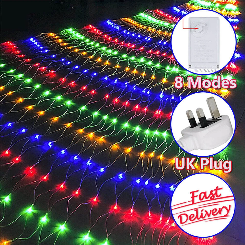 MARKENLOS Filet lumineux LED lumières de noël lumières extérieures rideau lumineux fête dé