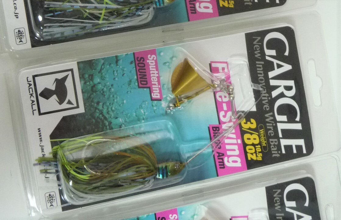 Jackall Swing Arm Buzzbait  GARGLE 3/8 oz # Chart Tail Gill NEW J41 - Image 2