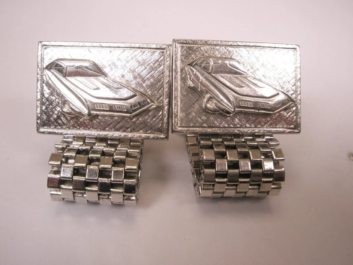 Boutons De Manchette Signés Foster USA - Modèle Sunburst En Argent - Occasion