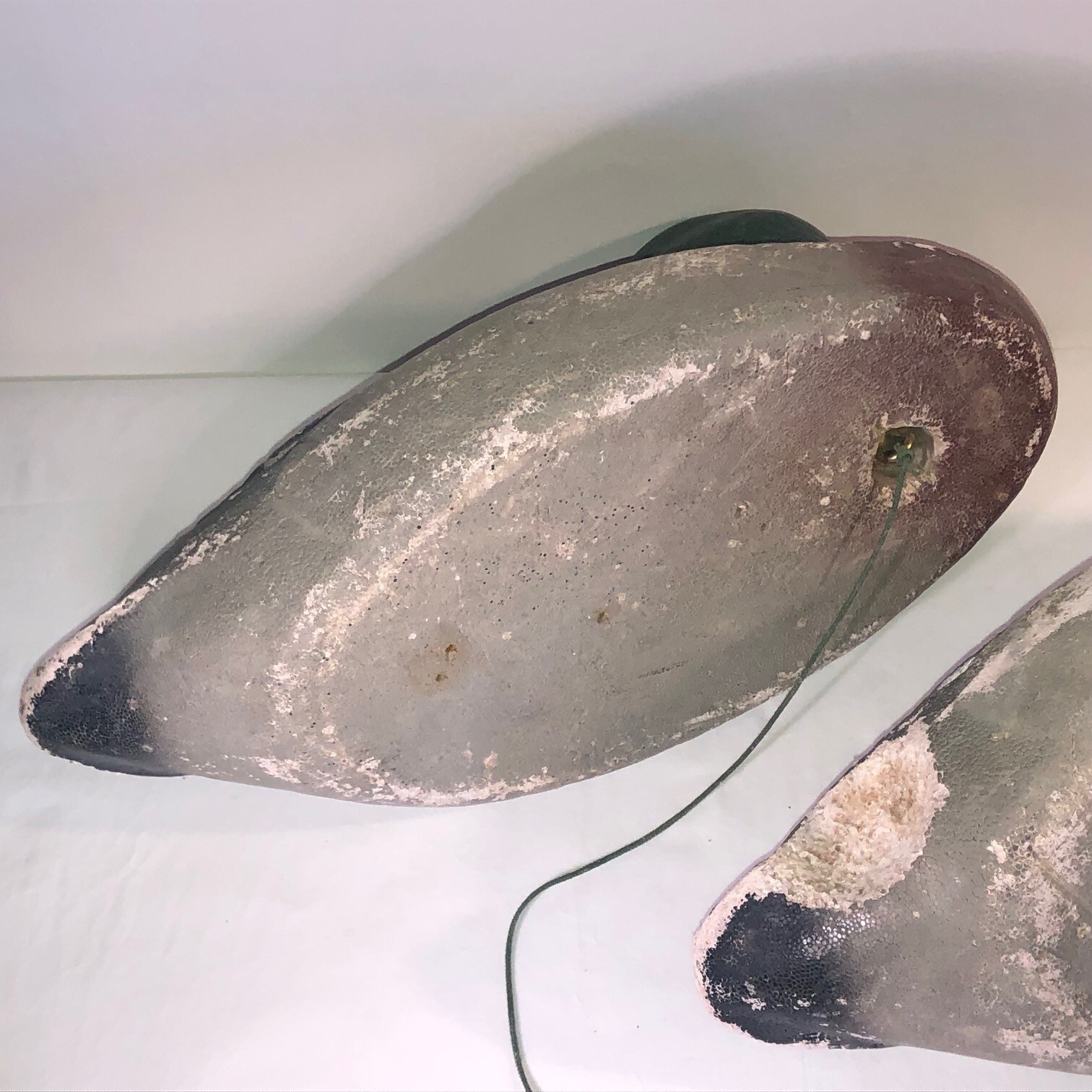 Vintage Weighted Styrofoam Mallard Duck Decoys w/Swivel Heads 2 Hens