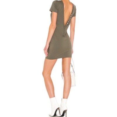 alexanderwang.t Jersey Mini Dress - Army Green