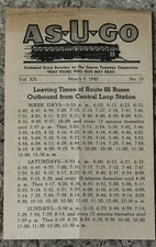 Denver Tramway Co. Commuter Newspaper "As-U-Go" March 9 1940 Trolley Streetcar