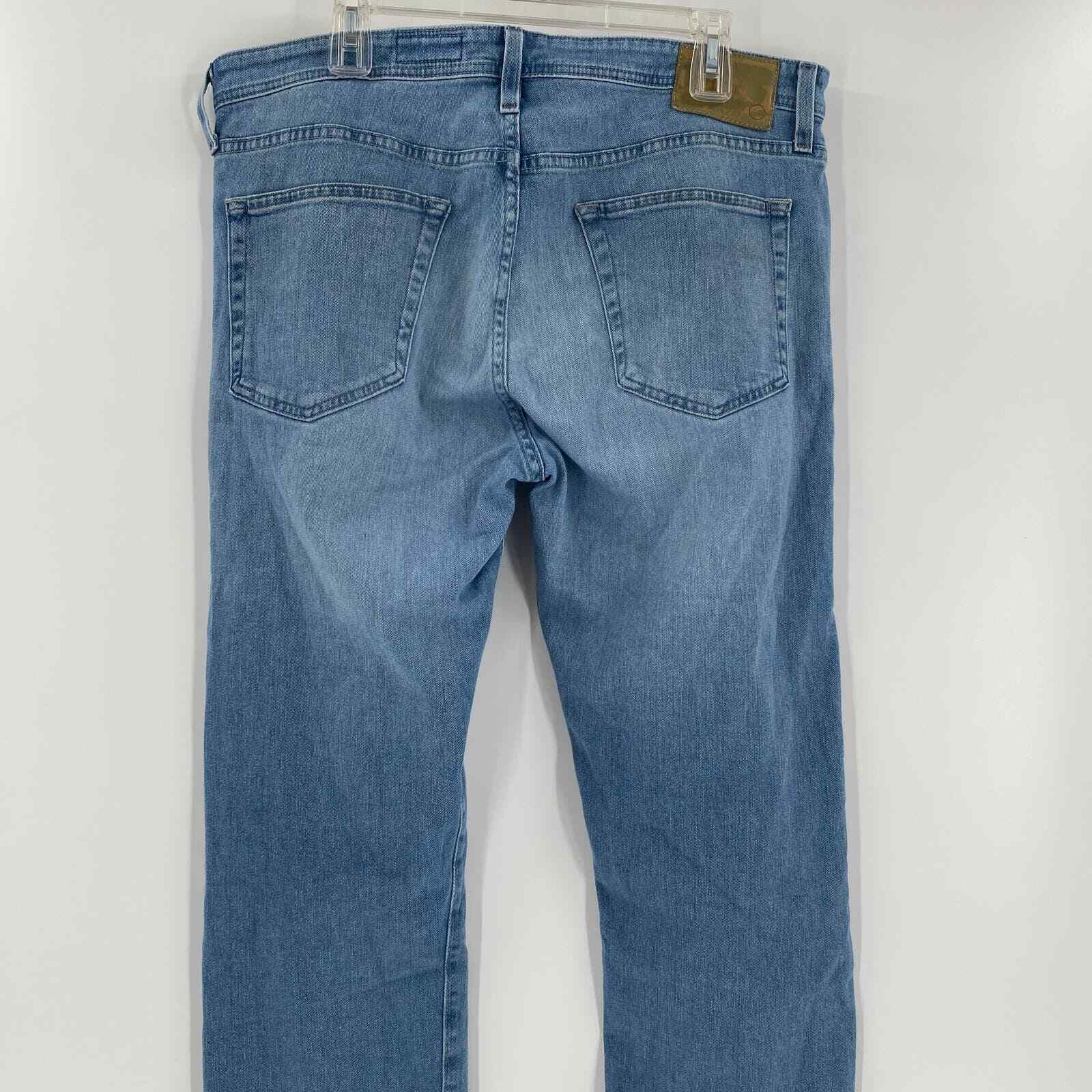 AG Adriano Goldschmied 38x26 "Tellis" Modern Slim Light Wash Blue Denim Jeans thumbnail 7