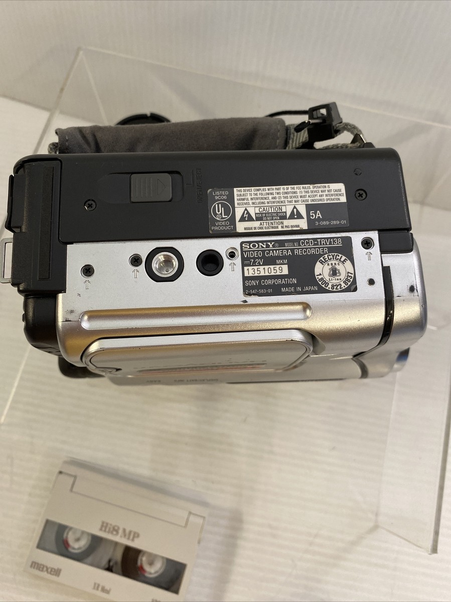 SONY VideoHi8 Handycam CCD-TR11 ④ SONY CCD-TR11 Handycam Hi8 video camera | eBay