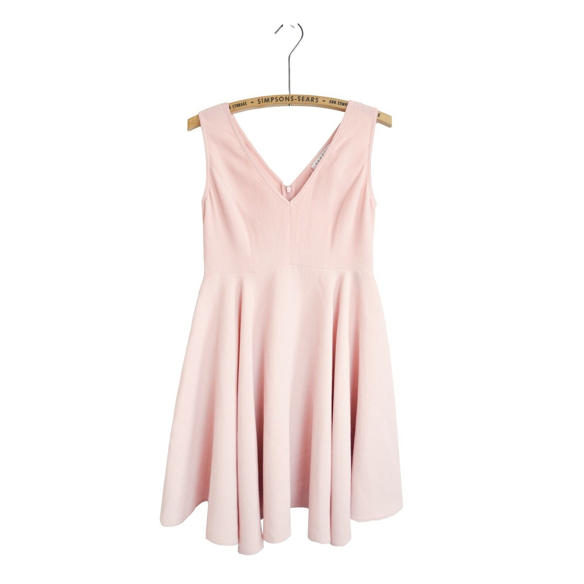 sachin and babi light blue dress WEDTREND Women A-Line Blush Pink Short Junior Bridesmaid Dress with Ruffles  Off The Shoulder Chiffon Wedding Guest Dress main image 1