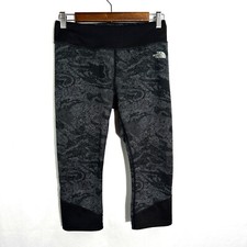 The North Face Flash Dry Womens Camo Capri Leggings Crop Yoga Pants Size Medium