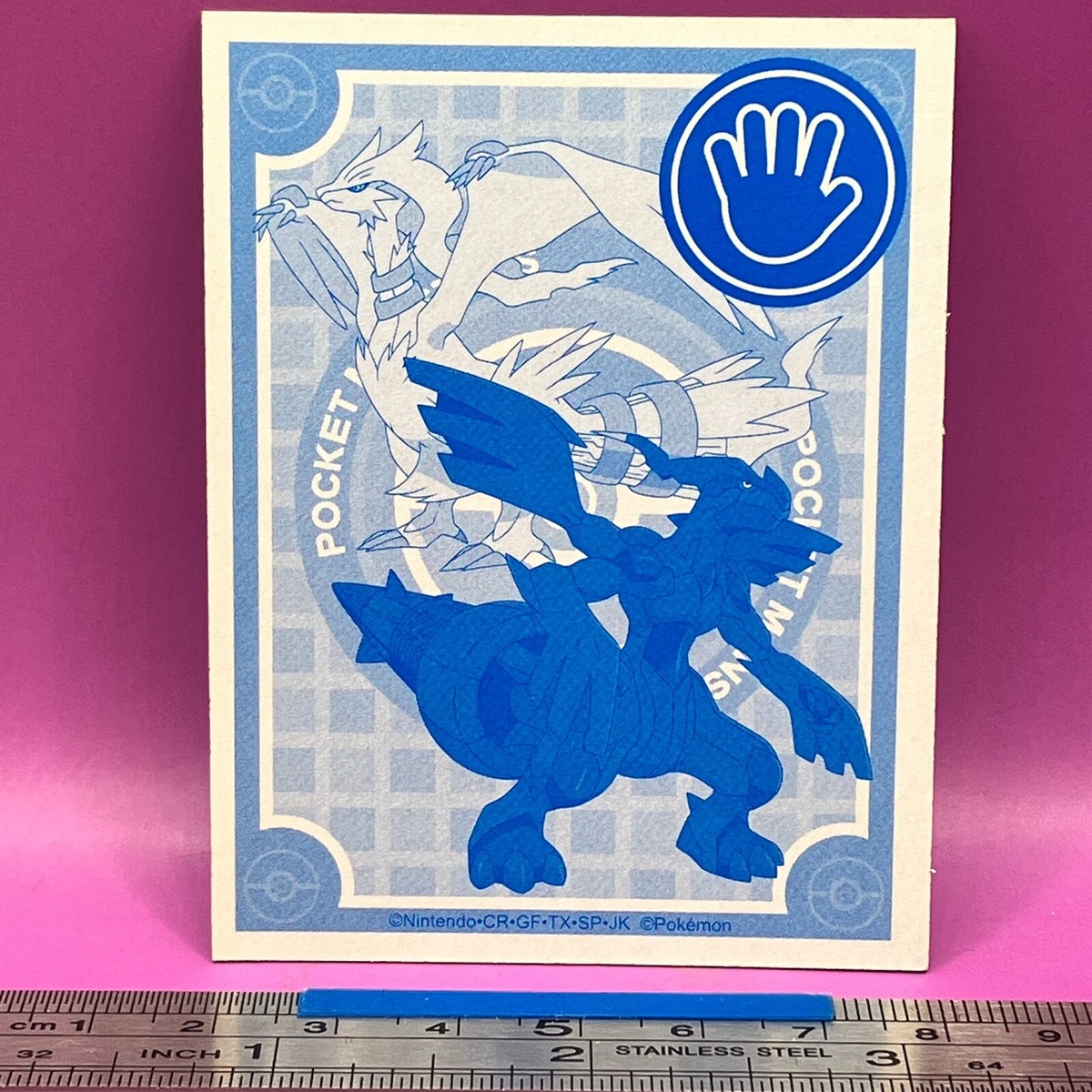 Zekrom Reshiram Pokemon Playing Card Carta Best Wish Nintendo TCG