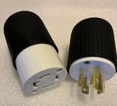 NEMA L14-30 Plug and Connector Receptacle UL Listed 30A 125/250V 3 Pole 4 Wires