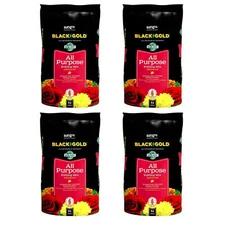 Black Gold All Purpose Potting Soil with RESiLIENCE, 16qt - Pack of 4