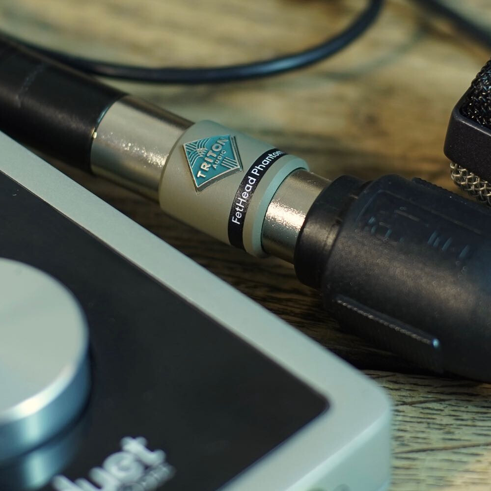 TRITON AUDIO FetHead Phantom In-Line Microphone Preamp Bundle with 20" XLR Cable