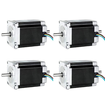 4PCS Schrittmotor Nema23 Stepper Motor 1,9Nm 270oz.in 3A 76MM LängeΦ6.35mm shaft