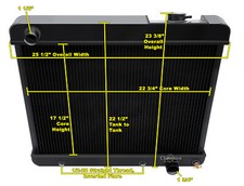 Rn Champion 3 Row Black Finish Radiator For 1966 Gmc K15k1500 Pickup Cc284-blk