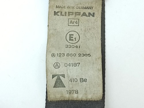 Mercedes-Benz S W116 1979 Right Front seat belt 1238602385 PUM58691 - Picture 7 of 10