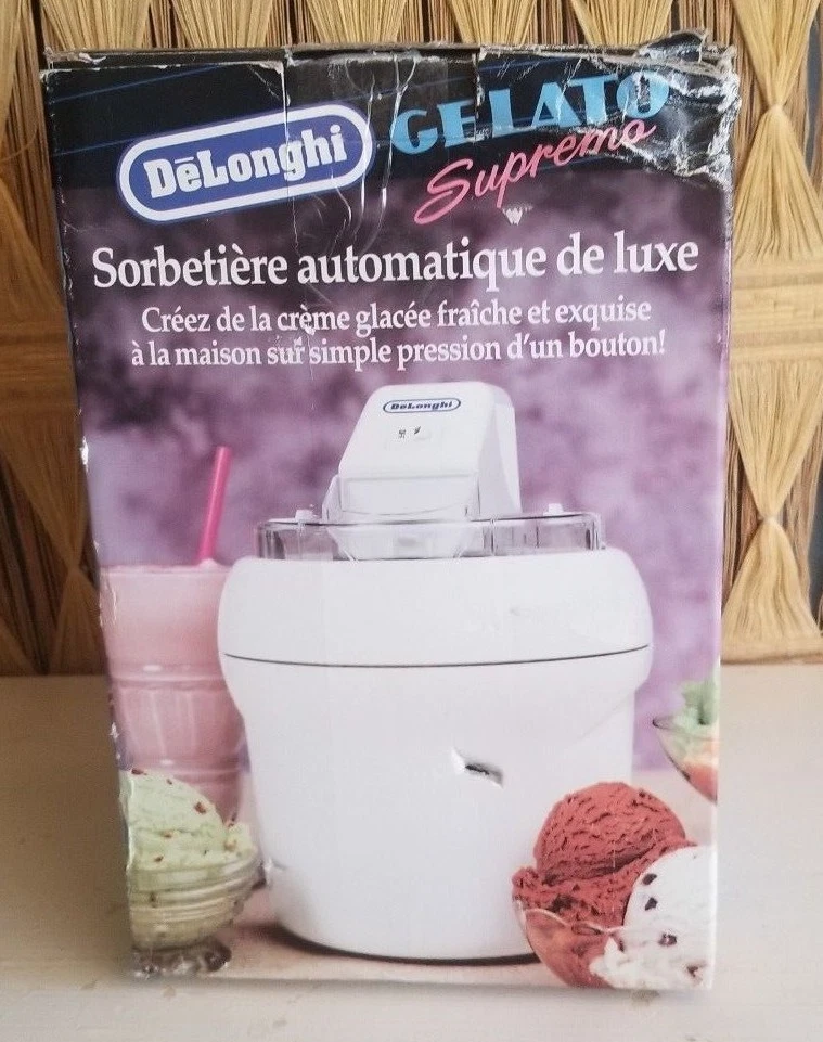 DeLonghi Ice Cream Maker Gelato Supremo Deluxe IC5000 Original Box