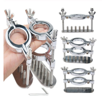 Herren Edelstahl Kugelbrecher Stretcher Lock Skrotum Spitze Klemmring