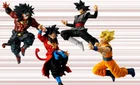Dragon Ball Heroes HG figures 4 figurines set Battle Xeno Dark Broly Goku Black