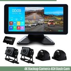 4K Backup Camera System with 10.36" Monitor for RV Truck Trailer Van Rear Side