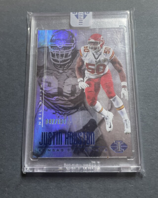2017 Panini Illusions Trophy Collection Blue /100 Justin Houston Neil Smith #70