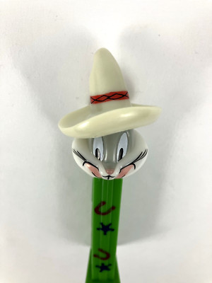 PEZ Looney Tunes Bugs Bunny Western Bugs Unfinished Mouth Loose Very Good