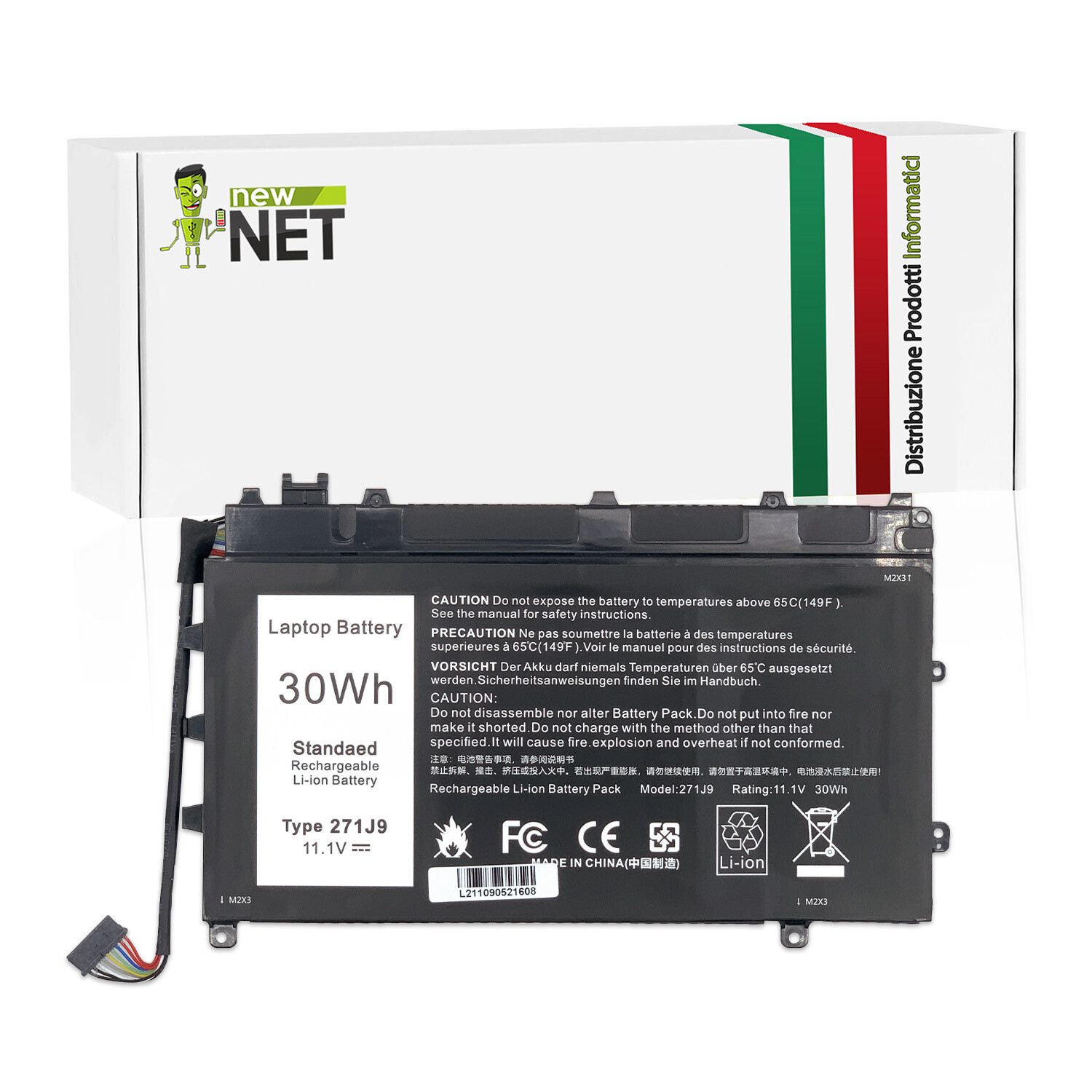 Batteria Professionale Dell Latitude 7350 11.1V 30Wh | Spedizione Italia