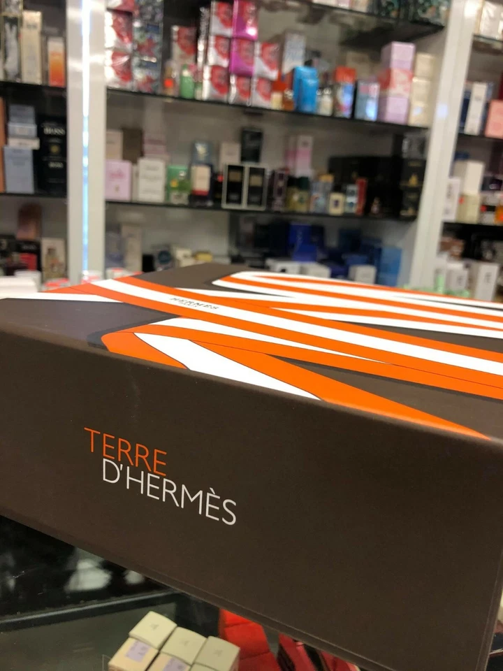 HERMES 'Terre D'Hermes' 3 PC Set EDT Spray+ After Shave Lotion+ Shaving Foam  - Image 2 of 4