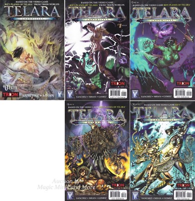 TELARA: CHRONICLES (5) Comic SET #0 1 2 3 4 1st print Rift: Planes of Trion Game