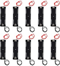 10PCS 18650 Battery Holder 1-Slot 3.7V Storage Box Case with Wire Leads