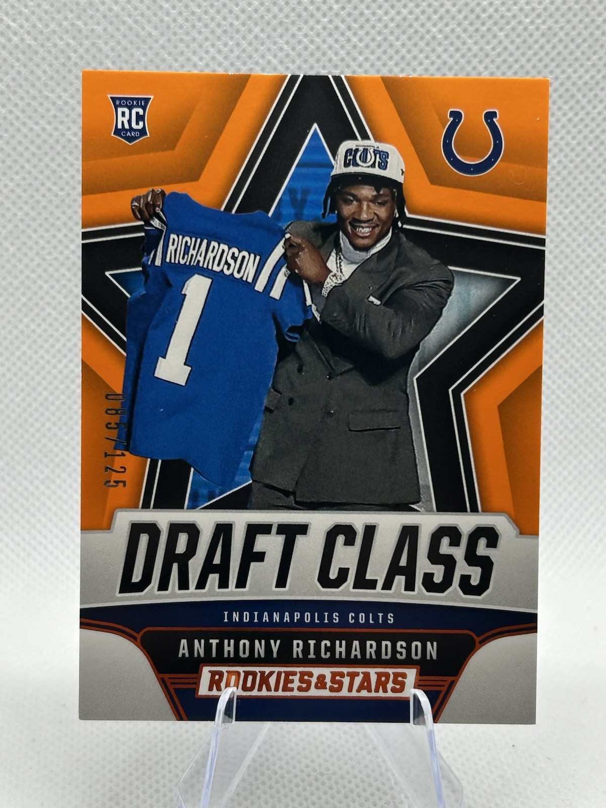 2023 Anthony Richardson Rookies & Stars Rookie Draft Class Orange RC /125