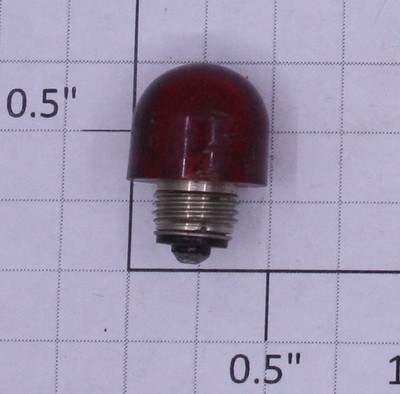 DiaLight 162-931 O Gauge Stovepipe Bulb with Red Transparent Cover